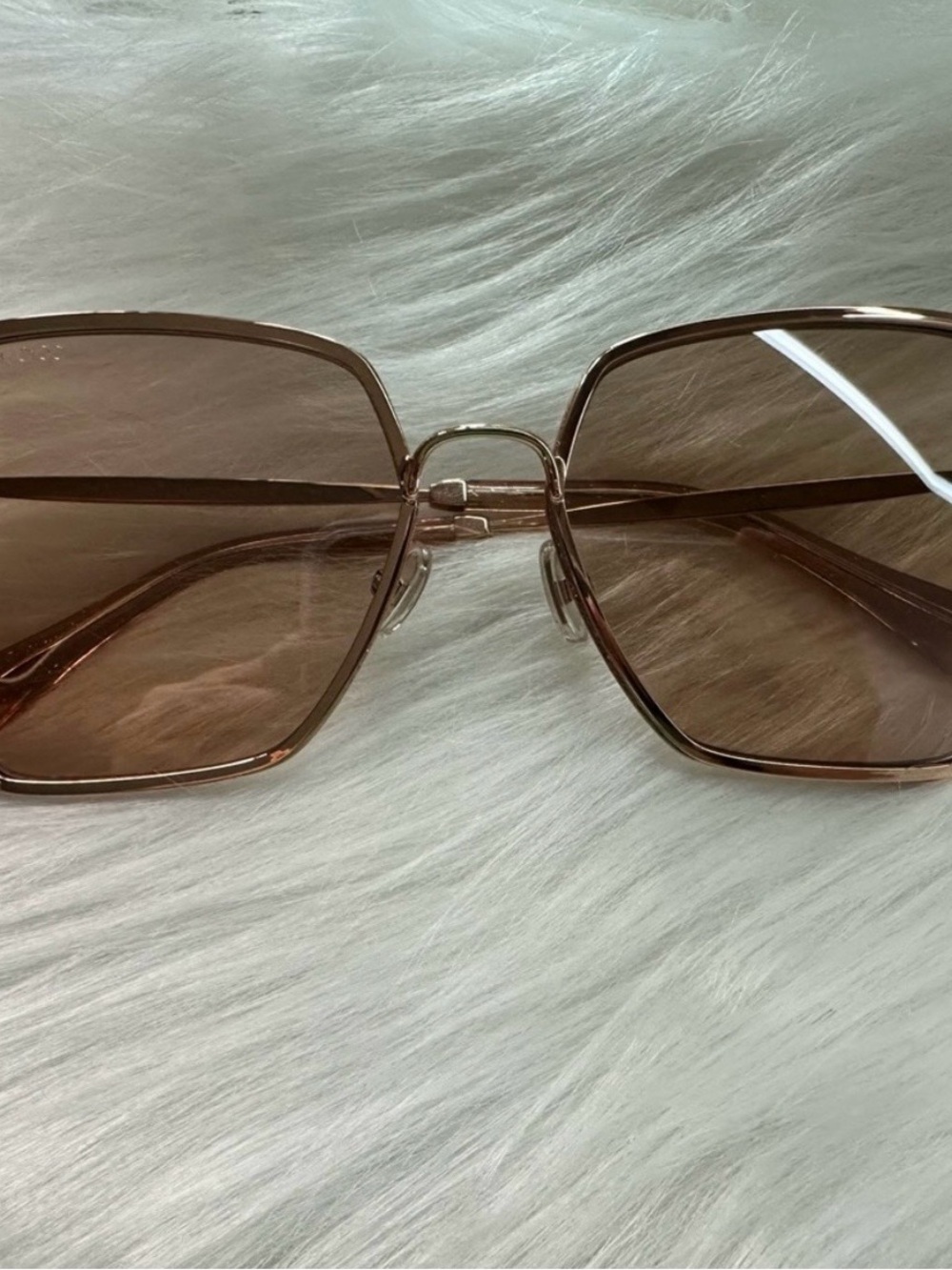 Jimmy Choo Brown Gradient Oversized Women's Sunglasses